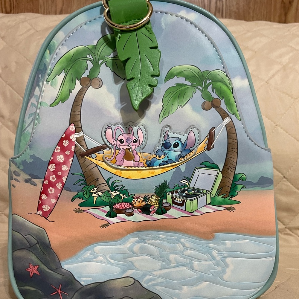 New Loungefly stitch and angel backpack